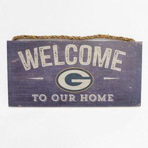 NFL Welcome To Our Home Green Bay Packers Wood Sign 12" x 6"